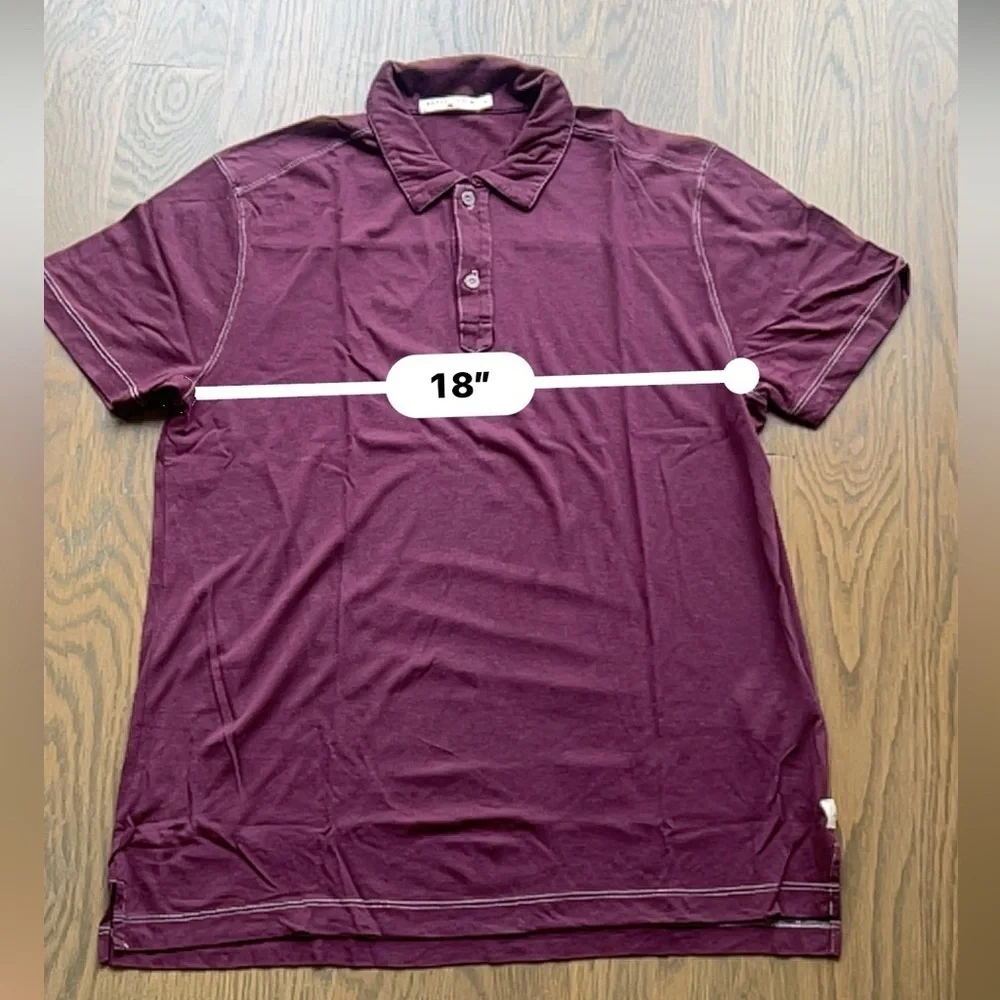 AGAVE DENIM purple polo shirt short sleeve size M men’s golf preppy H